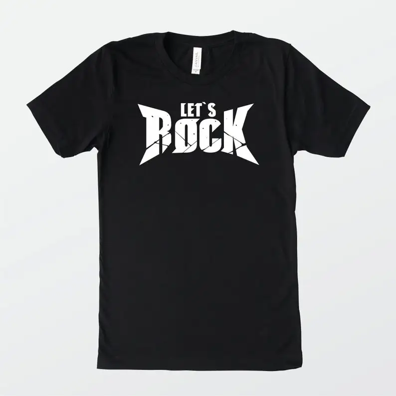 Let's Rock Unisex T-Shirt Guilty Gear for Fighting Game Player Anime Video Arcade Invite Hell Strive