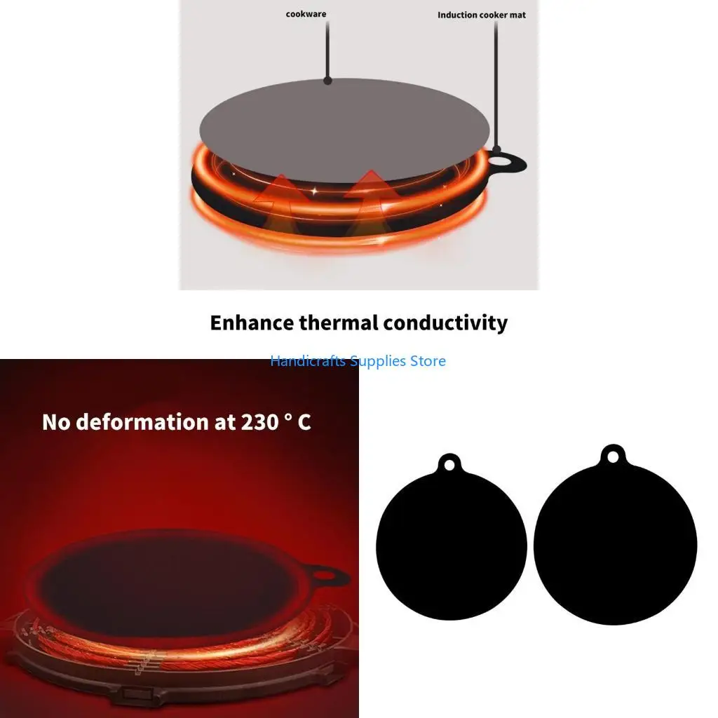 R1WA Practical Induction Stove Protective Pad Waterproof Nonslip Silicone Cooktop Mat