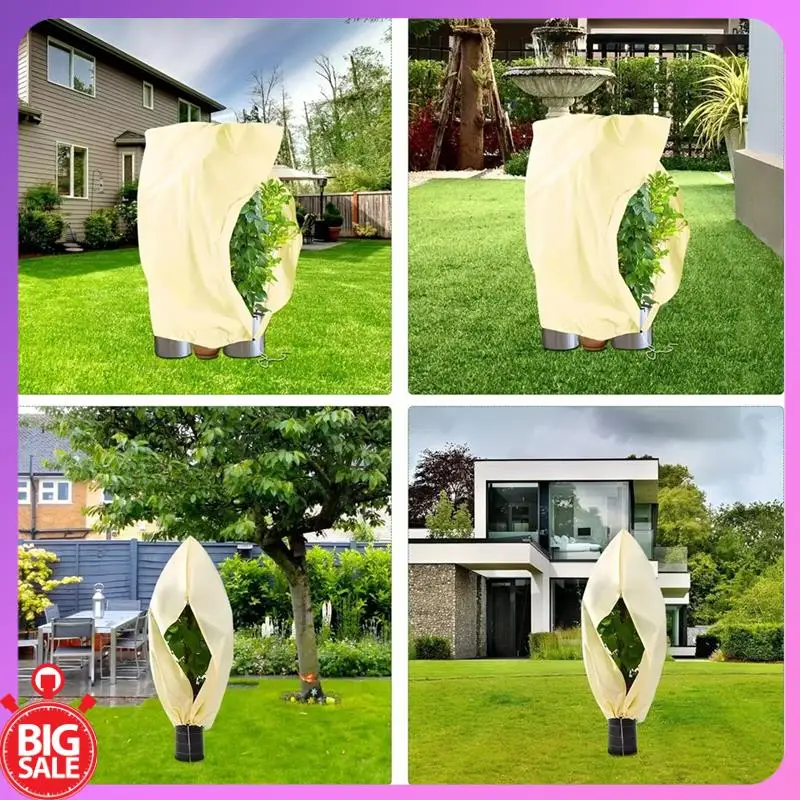 Big Deal 2Pc 80X120cm Winter Protection Bag Against Freeze For Plant Cover Garden Plant With Zip Drawstring Breathable