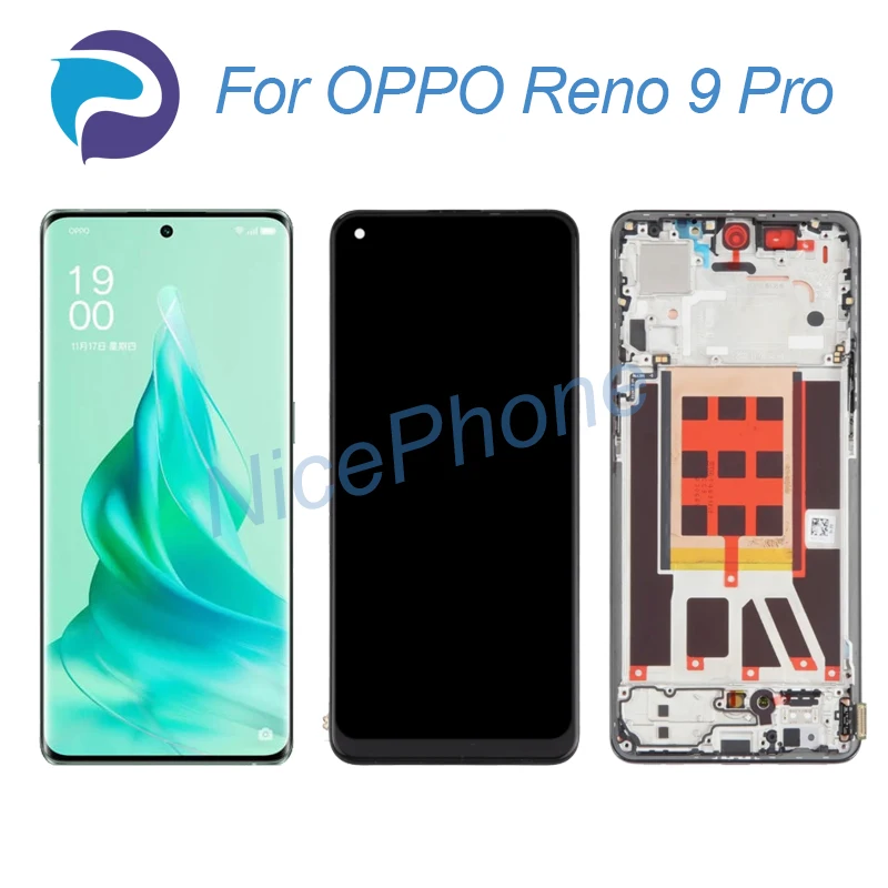 

for OPPO Reno 9 Pro LCD Screen + Touch Digitizer Display 2412*1080 PGX110 Reno 9 Pro LCD Screen Display