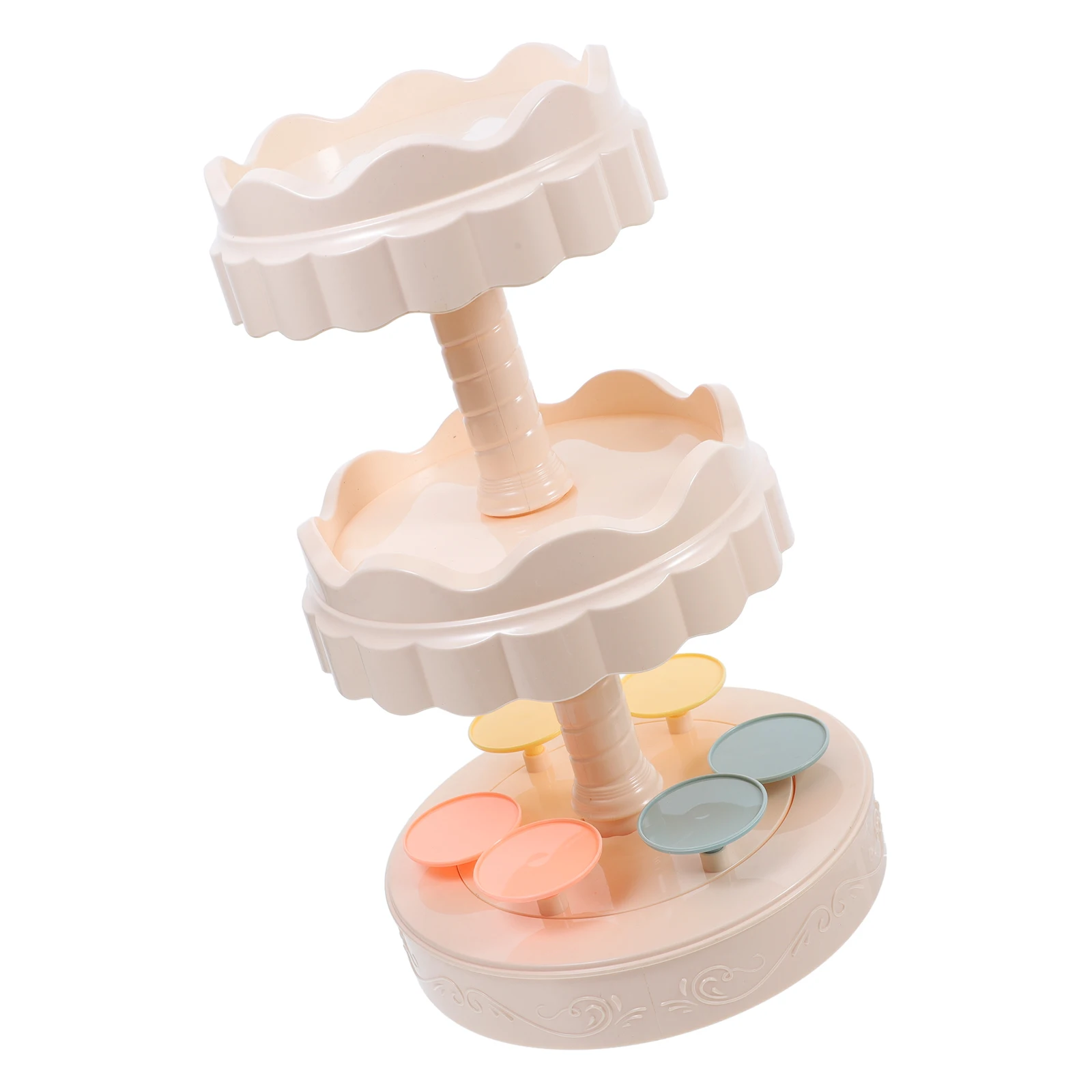 حامل عرض الحلوى الدوار الأوتوماتيكي متعدد الطبقات برج عرض الكيك السوشي للحفلات والأحداث صينية دوارة أوتوماتيكية #5