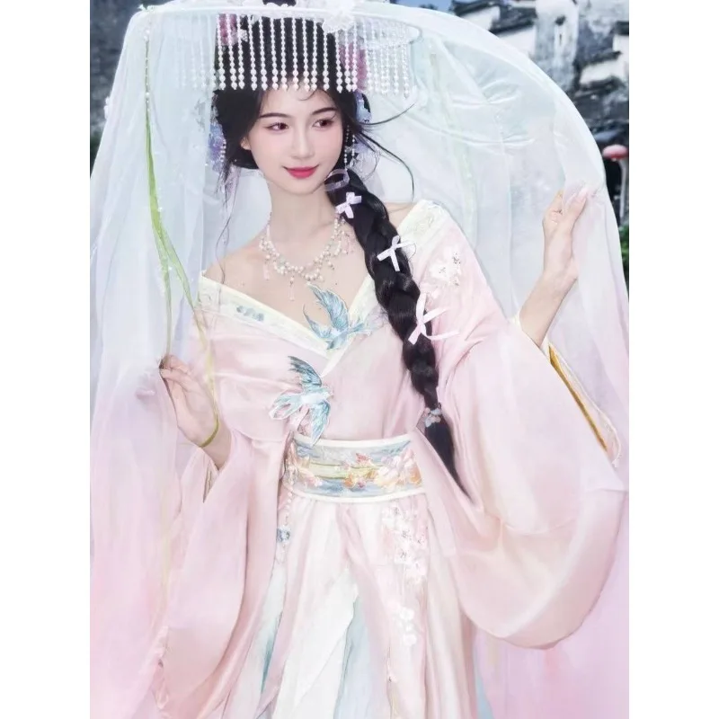 nuevo-hanfu-de-los-estados-combatientes-para-mujer-bordado-de-manga-larga-hasta-la-cintura-version-con-cola-con-pliegues-en-la-cintura-estilo-chino