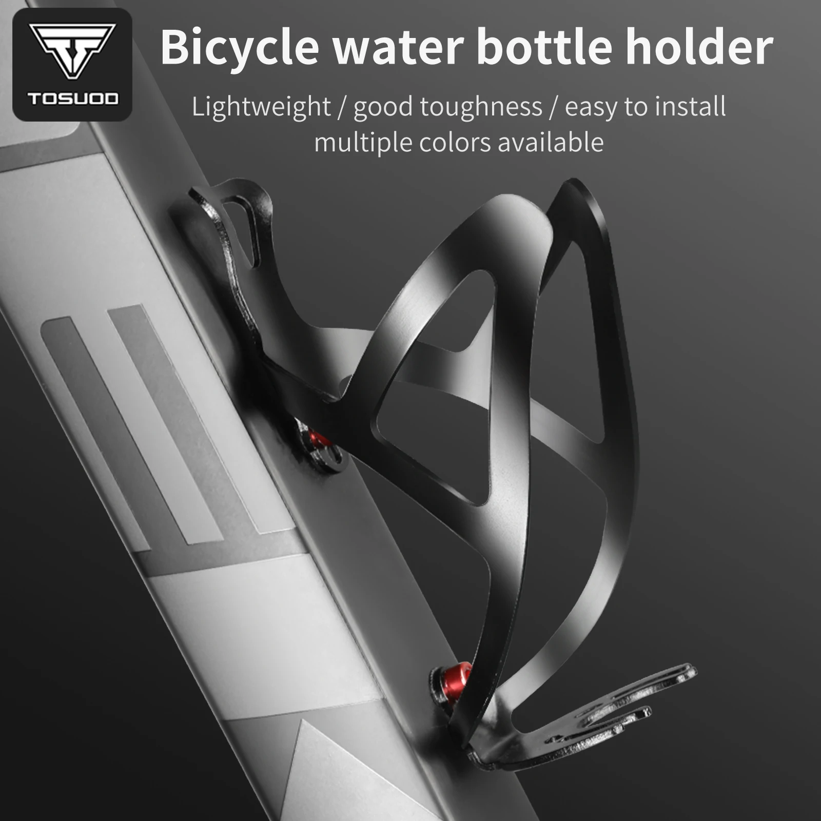 TOSUOD Robuster Universeller Fahrrad-Flaschenhalter Sicherer Halt Leichtgewichtig Mehrfarbig für MTB Rennrad Fahrradzubehör
