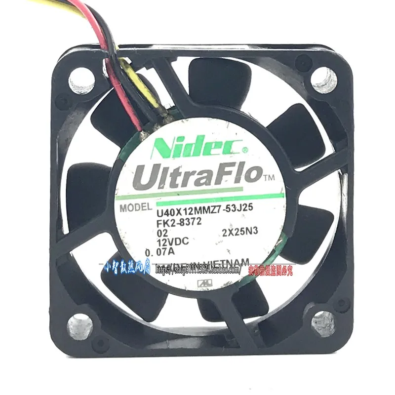 ORIGINAL U40X12MMZ7-53J25 12V 0.07A 4010 40*40*10mm NEW COOLING FAN RADIATOR