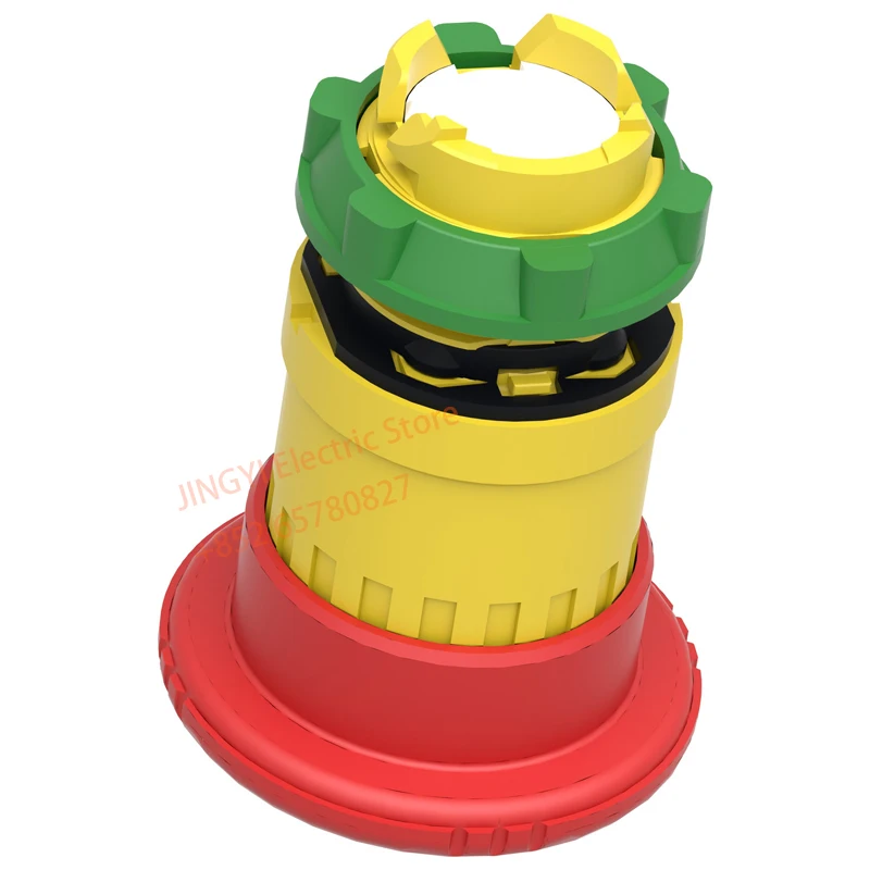 ZB5AS844 شنايدر توقف الطوارئ 40 مللي متر زر الفطر رئيس مقبض مفتاح إعادة الضبط الدوار #4