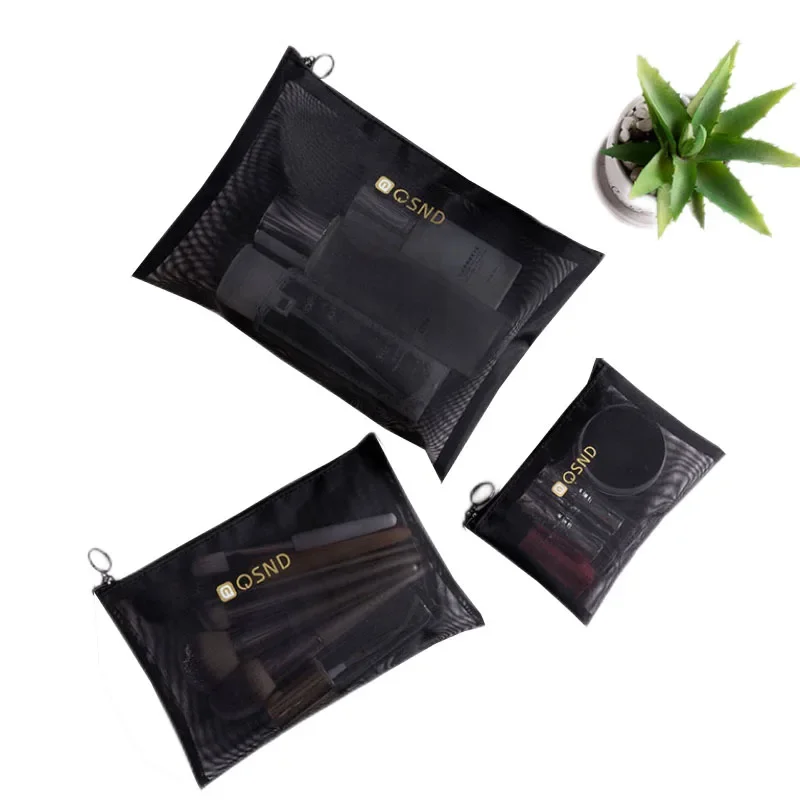 Women Small Large Storage Makeup Bag Organizer Clear Black Unisex Men Travel Wash Toiletry Cosmetic Bag Kit Pouch Case