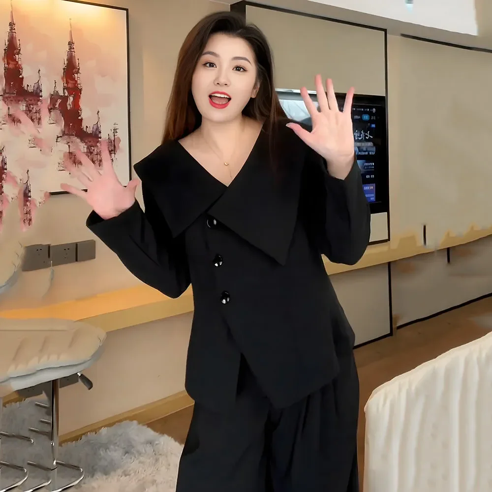 

Темпераментная рубашка с длинными рукавами и воротником для куколки, женский осенне-зимний верхний топ для похудения, закрывающий талию