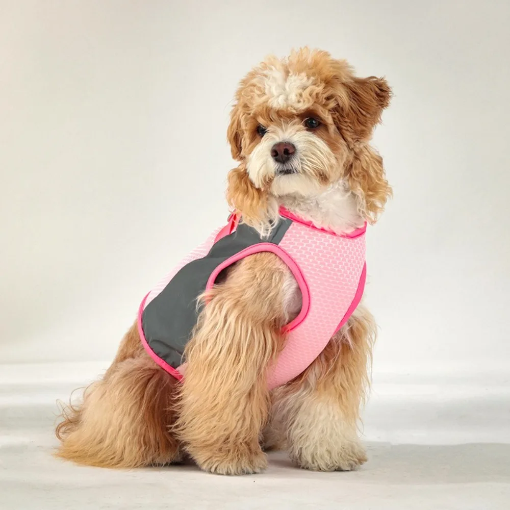 

Summer Dog Cooling Vest Comfortable Sun Protection Cooling Pet Short T-Shirt Breathable Mesh Pet Dog Clothes
