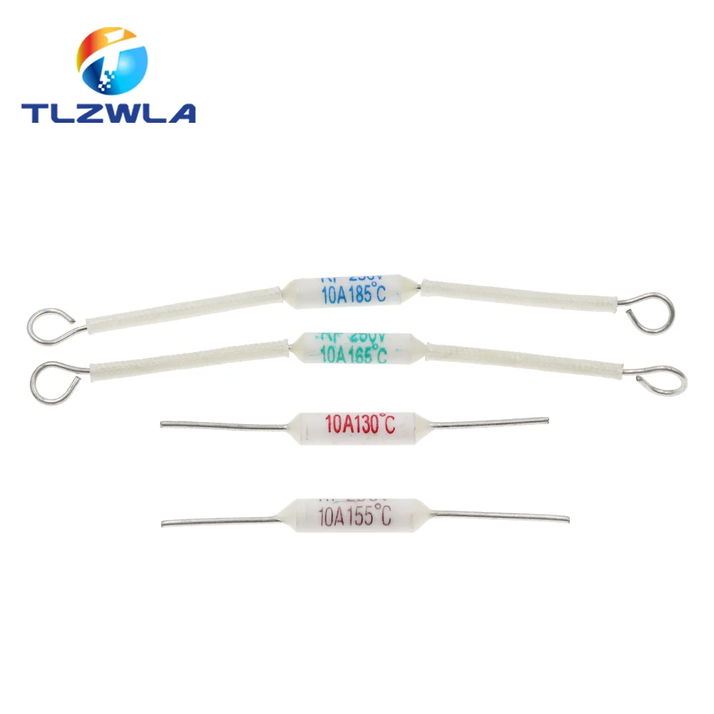 5PCS RF Temperature Switch 10A/130C/155C/165C/185C 15A/20A/185C 20A/216C/240C Rice Cooker Ceramic Thermal Fuse Cutoff