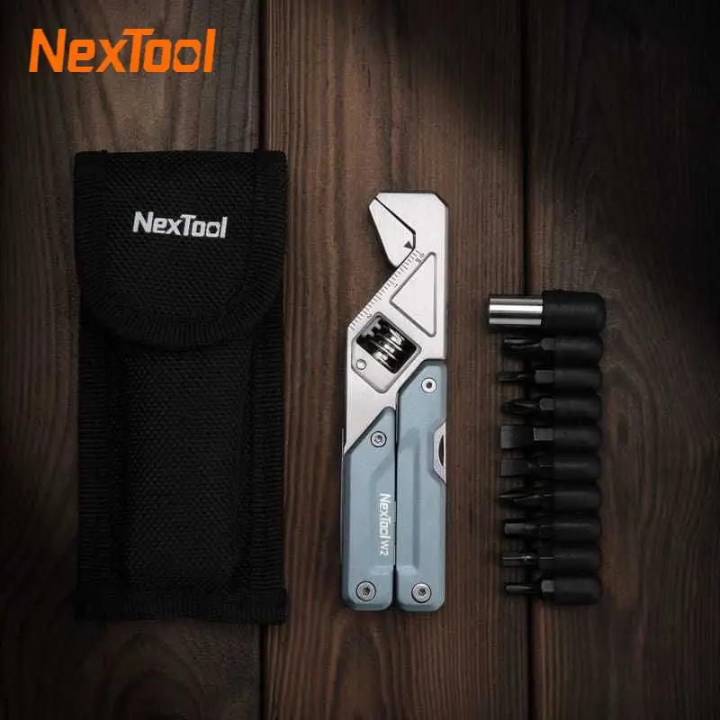 

New Nextool Multi-functional Mini Wrench Multi-tool Portable Folding Knife File Screwdriver Camping Emergency Combination Tool