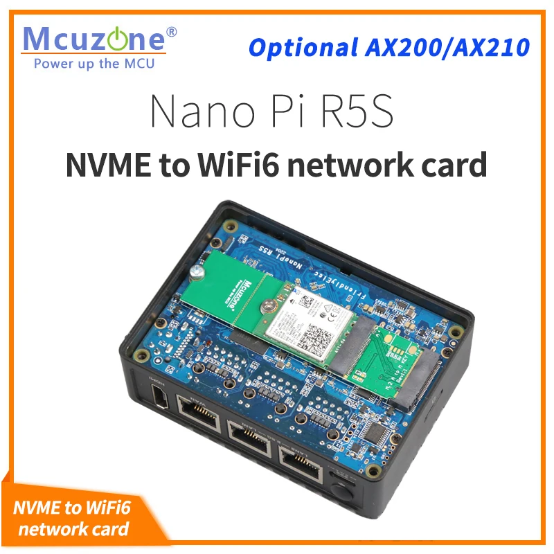 M.2 M key NVME SSD TO A key WiFi6 AX200 AX210 MT7921K nanoPi R5S CM4 raspberryPi