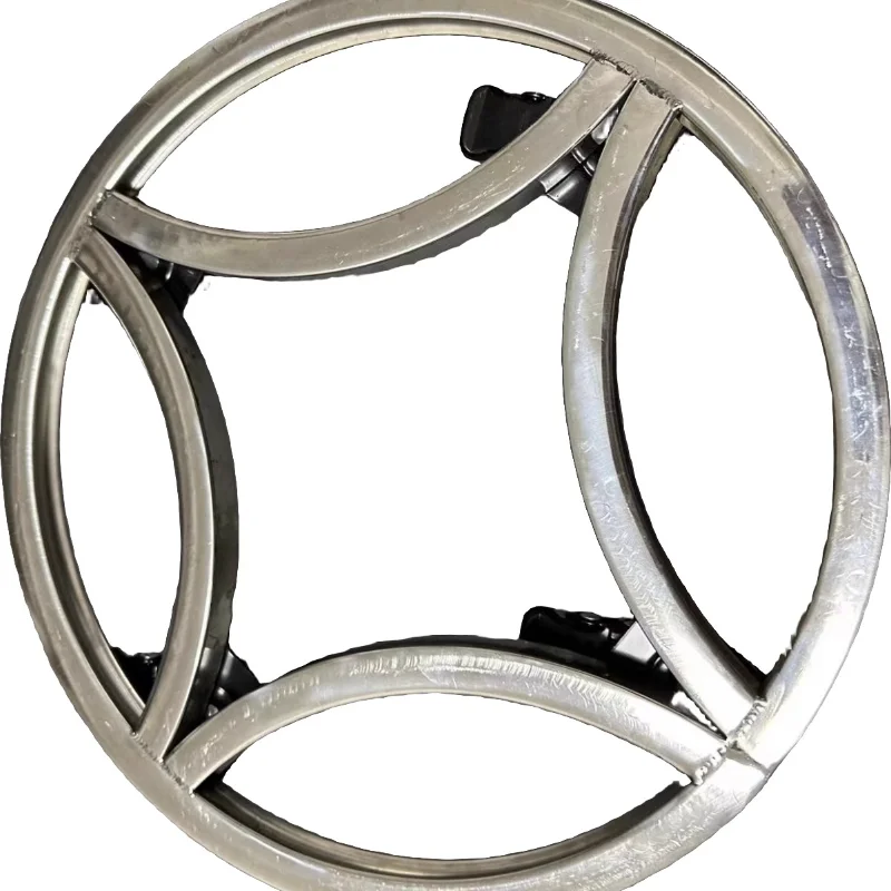 

Flower base Stainless steel round movable large flower pot tray
