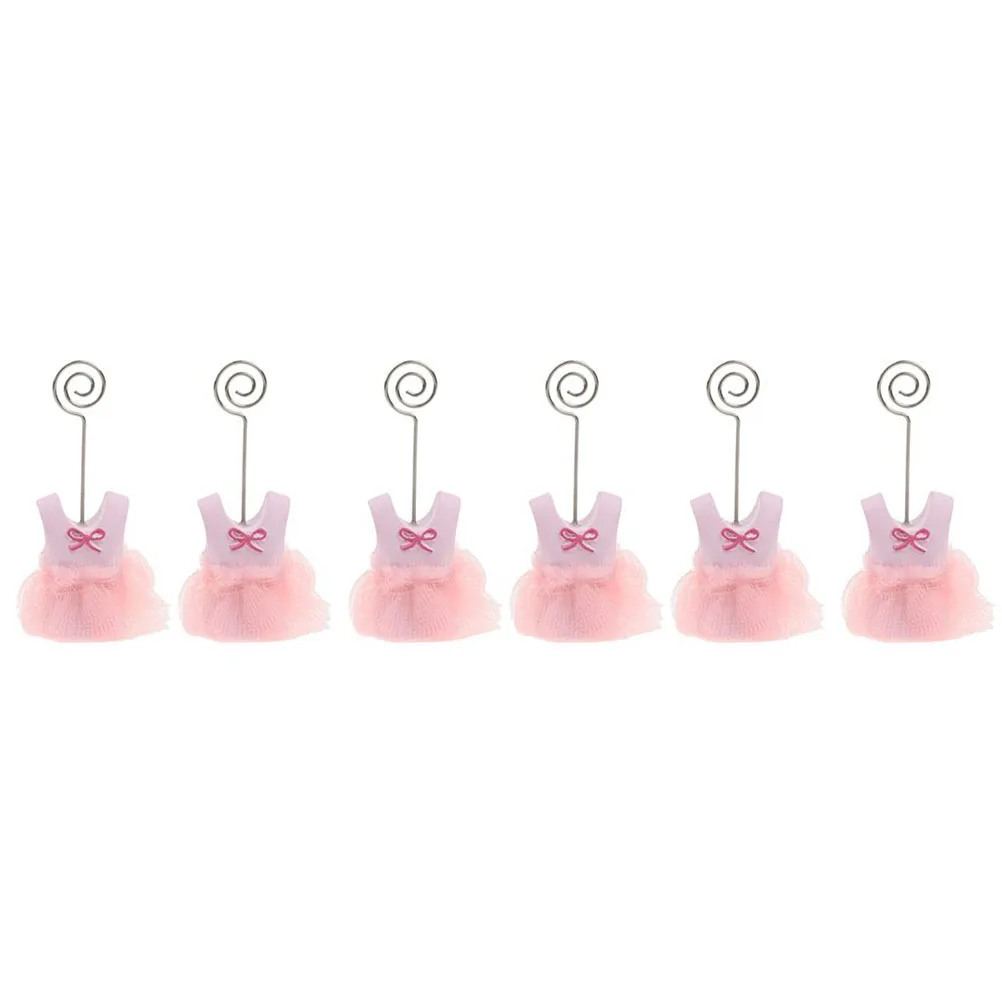 6 Pcs Price Tag Place Holder Elegant Memo Note Clip Clip Price Tag For Wedding Desk Organizer