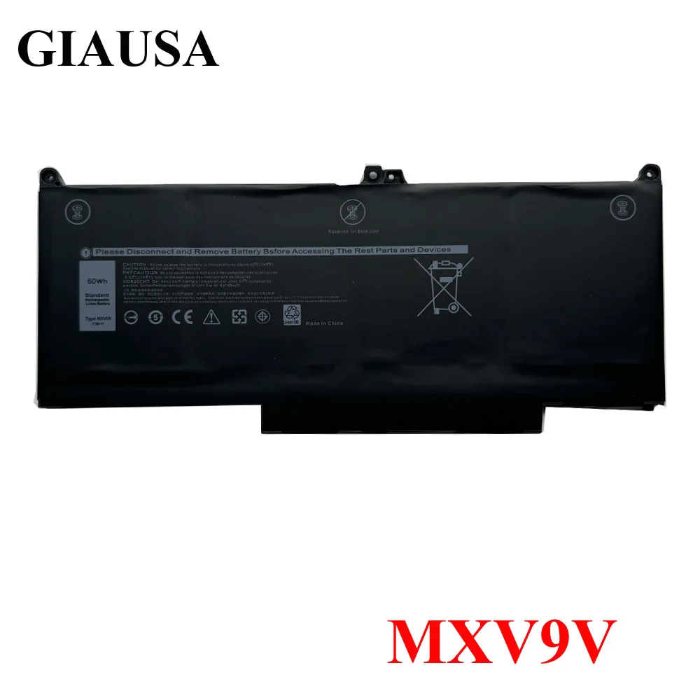 MXV9V Laptop Battery For Dell Latitude 7300 7400 5300 5310 5300 5310 2-in-1 Series 5VC2M 05VC2M 829MX 0829MX 7.6V 60WH