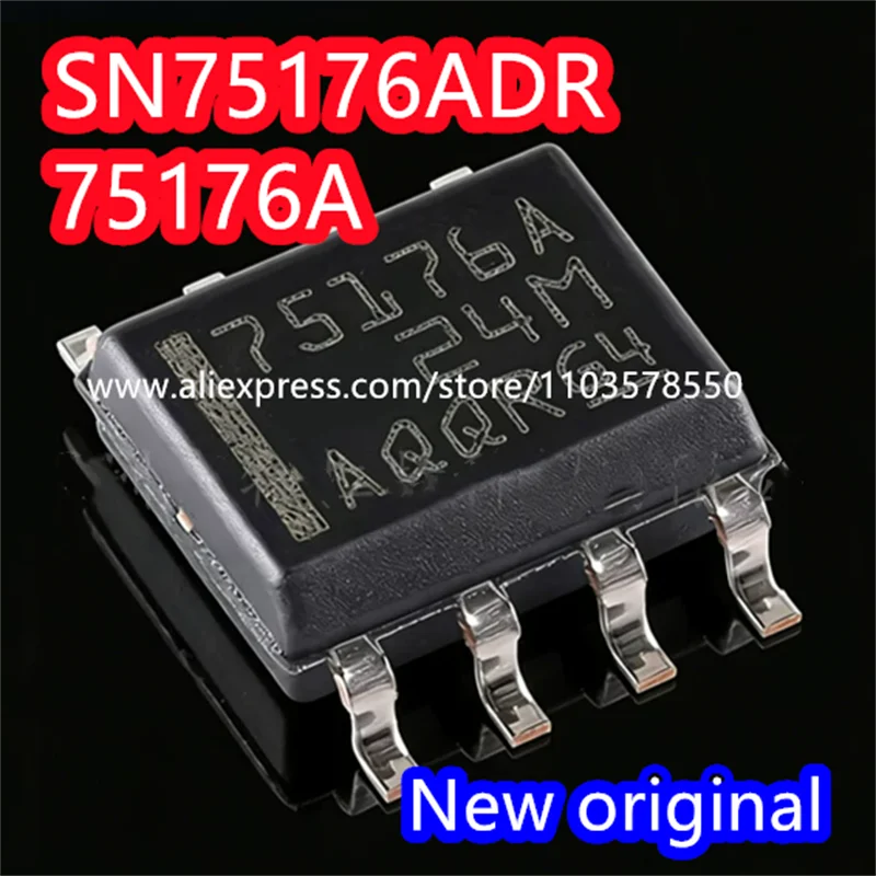 75176B SN75176BDR SOP-8 transceiver IC differential bus transceiver chip 75176A SN75176ADR 100% new original (50PCS)