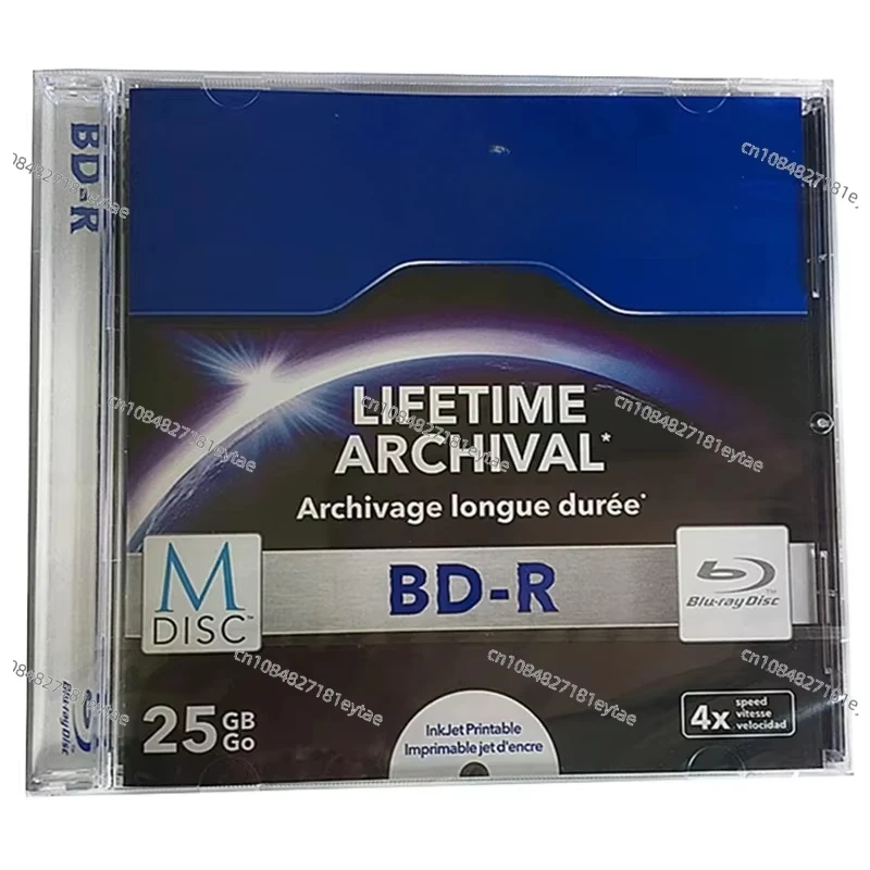 5Pcs Verbati m MDisc M-Disc Blu Ray BDR Blu-Ray Disc BD-R 25GB Lifetime Archival Injet Printable 4X Archivage Longue Duree