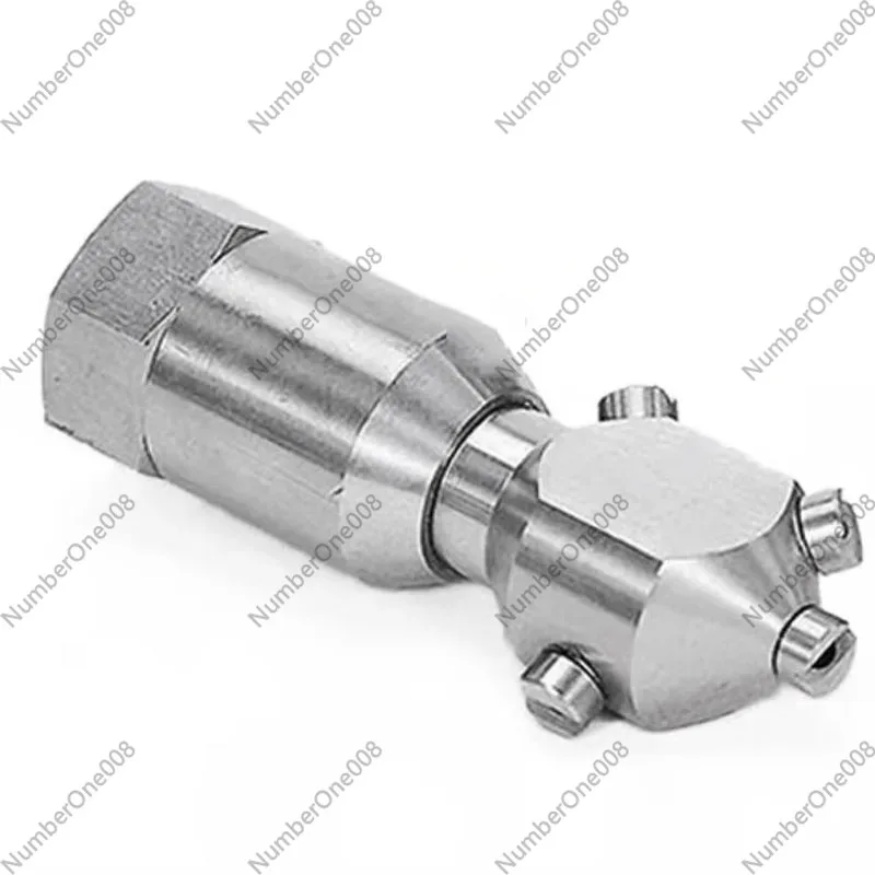 Automatic Rotating Nozzle for Tank/barrel Cleaning, Stainless Steel 120 ° Rotating Cleaning Nozzle