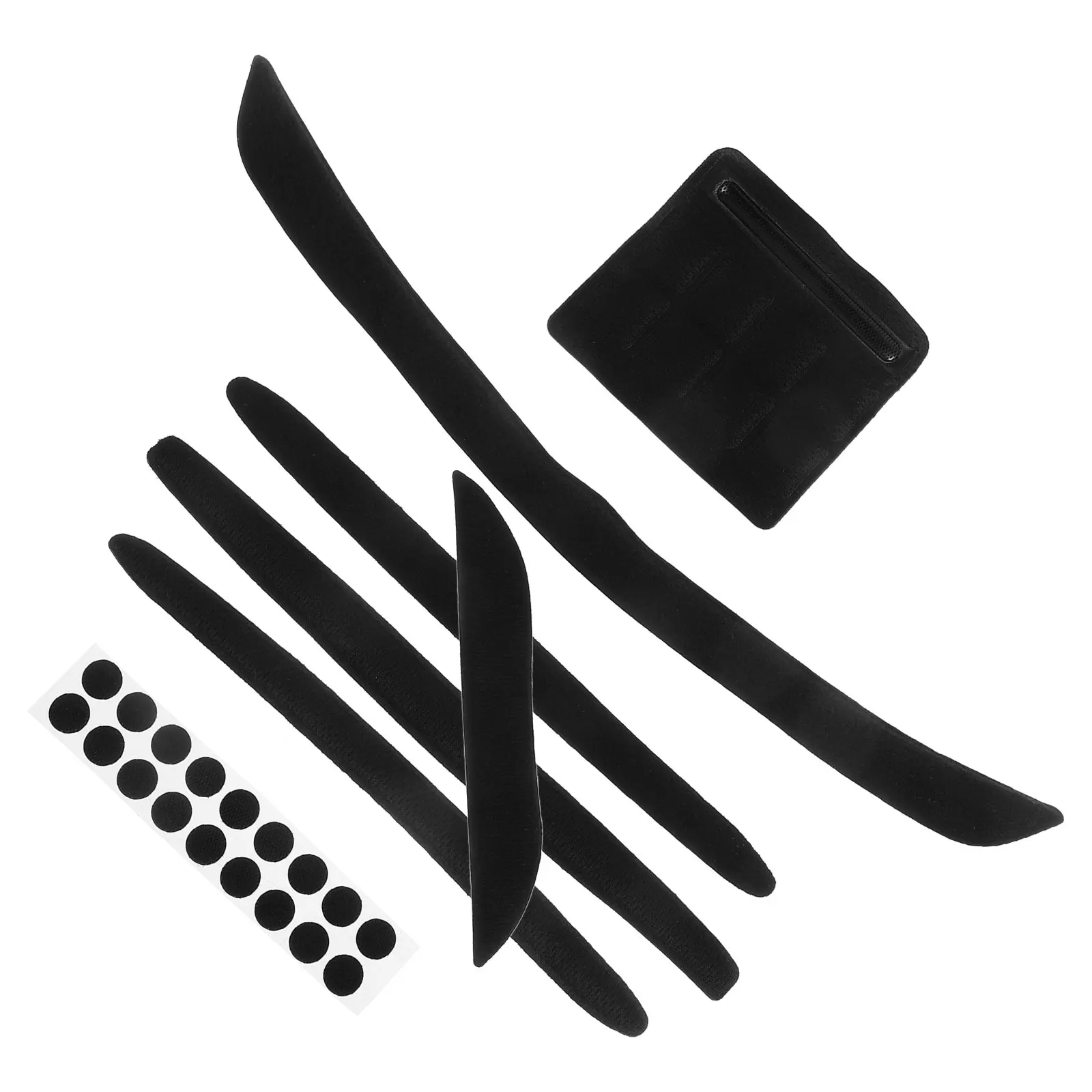 

7 Pcs Cycling Lining Lightweight Bike Pad Sponge Cushion Mat Black Replacement Universal Foam Pads Sweat Absorption