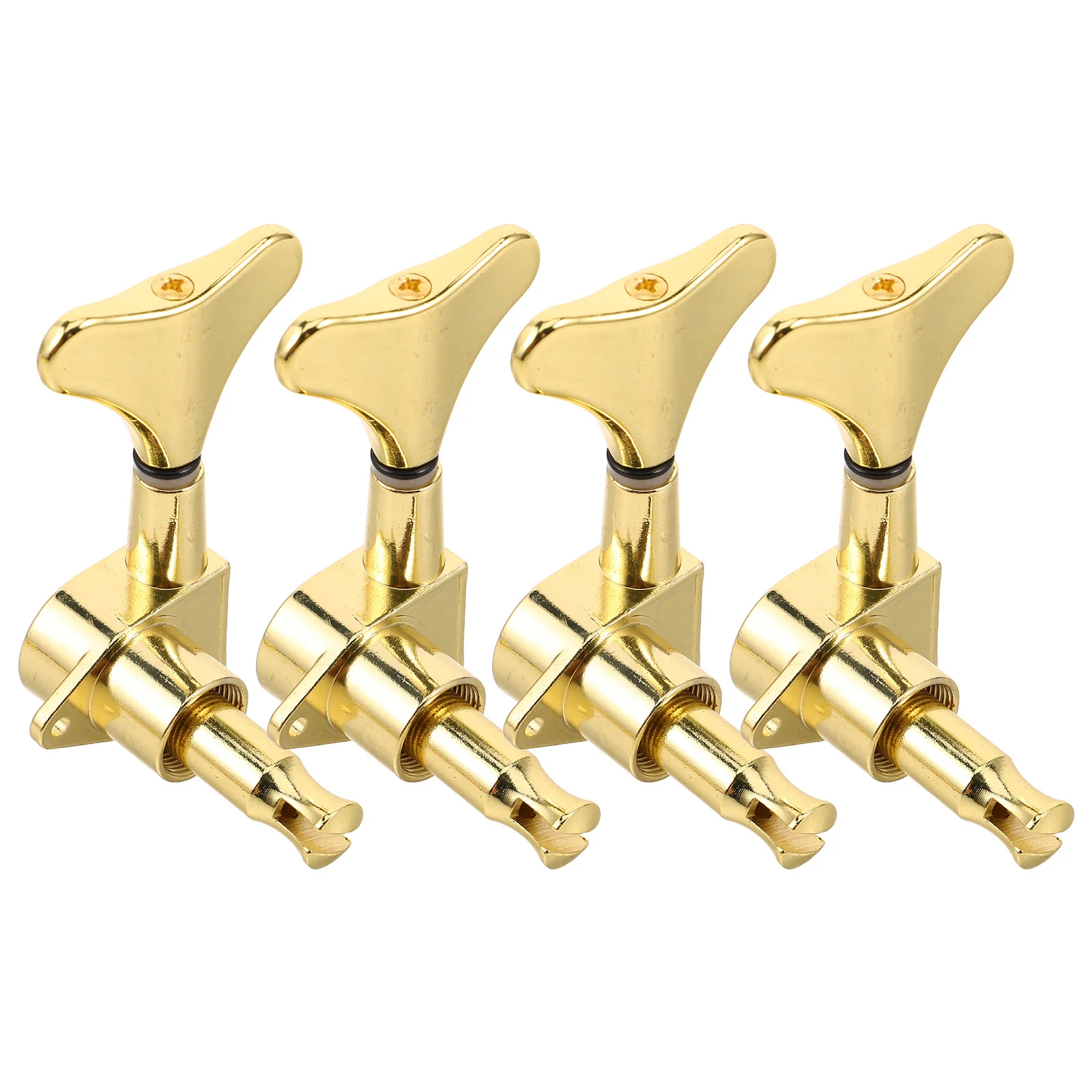

4Pcs Bass Tuning Pegs Gold Finish Alloy Durable Closed Design Precision Tuning Keys for Bass Guitar Accessories