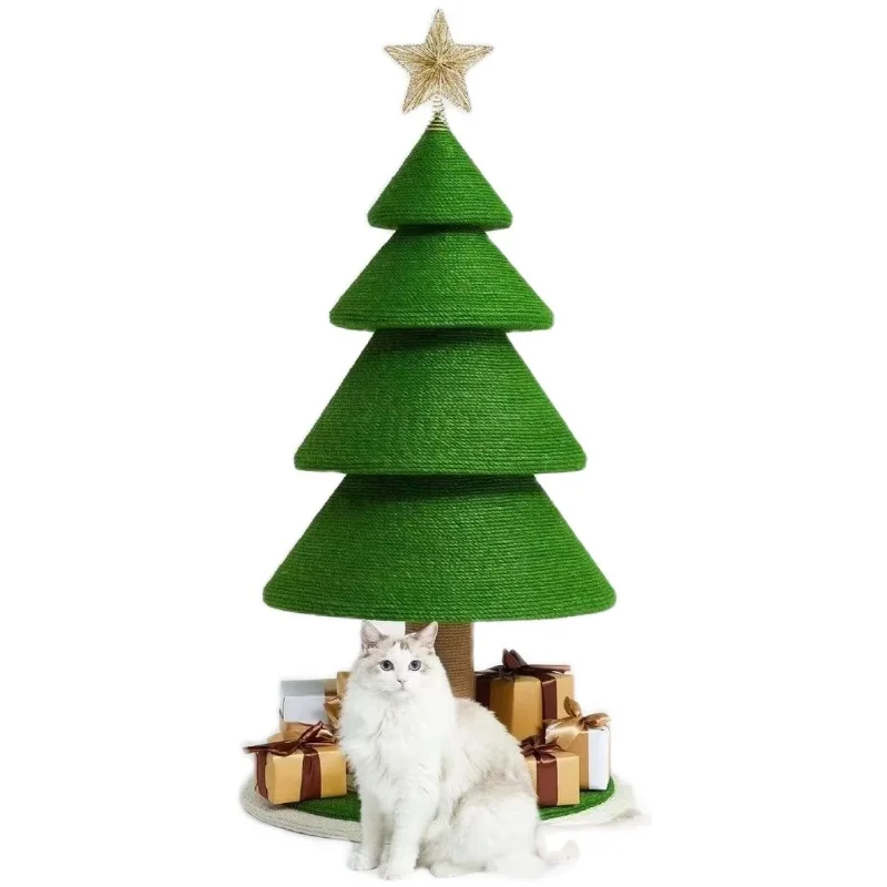 

Christmas Tree Cat Climbing Frame Cat Scratch Board Christmas Limited Grinding Claw Scratch-Resistant Pine Tree