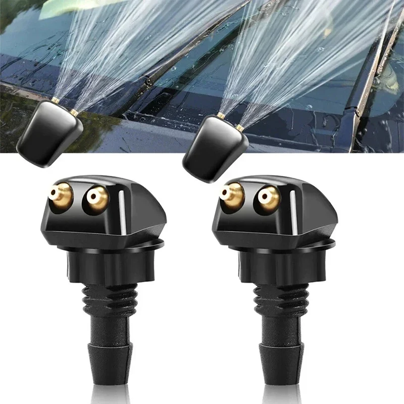 

Car Windshield Wiper Washer Spray Nozzle Fits Most Car Models Car Dual Holes Windshield Washer Nozzle Water Spray 2025 Hot