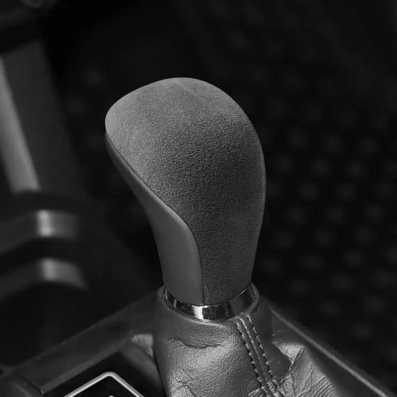 

For Toyota Tacoma (2020-2023) Car Gear Shift Boot Cover Trim Sticker Anti Scratch Interior Tuning Accessories Made of Alcantara