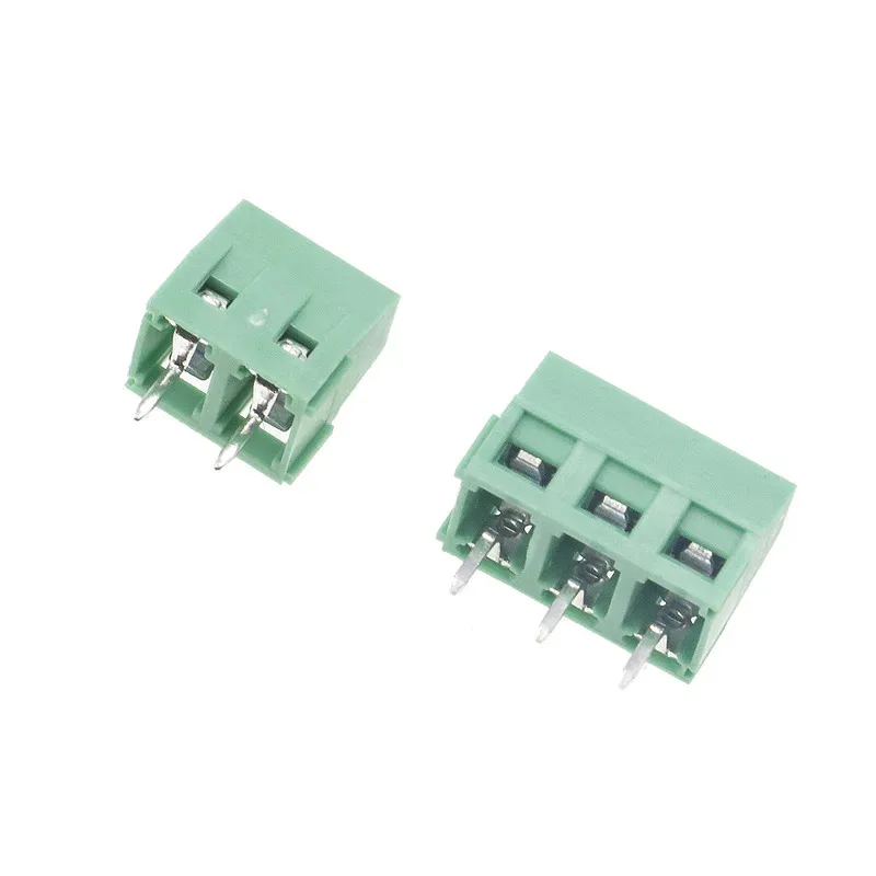 35pcs 300V10A Pitch 5.08mm KF127-2P 3Pin PCB Mount Screw green Terminal Block Connector Assorted kit