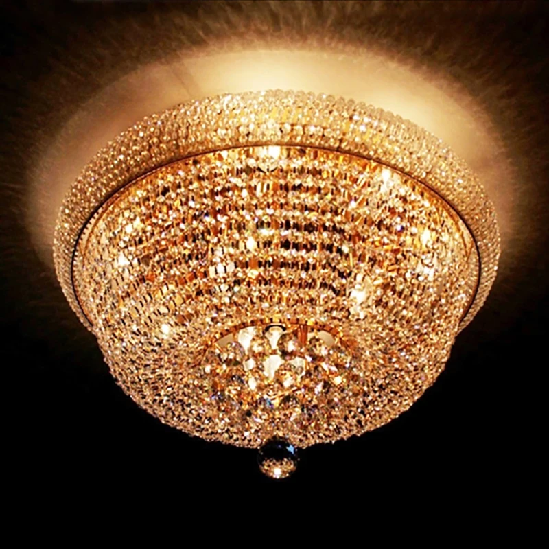 Modern Crystal Ceiling Light for Living Room Kitchen Island Home decor Gold hanging light Led Luxury Cristal Lustre Ceiling Lamp