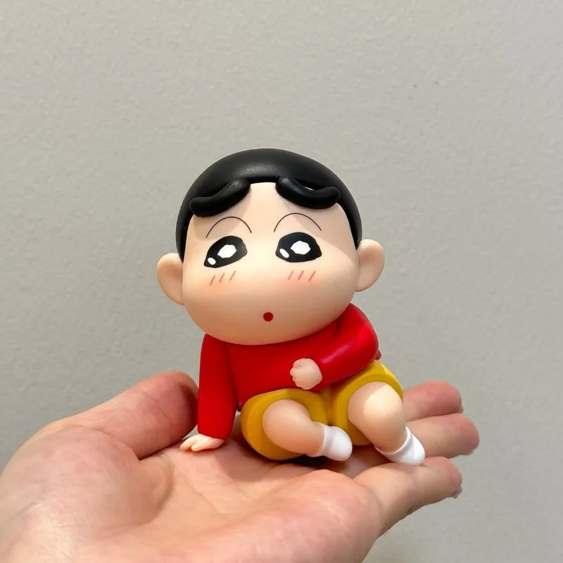 

Crayon ShinChan New Cute Anime Fallen Butt Figures Cartoon Collectible Dolls Desktop Ornaments for Anime Fans Desk Decor Gift