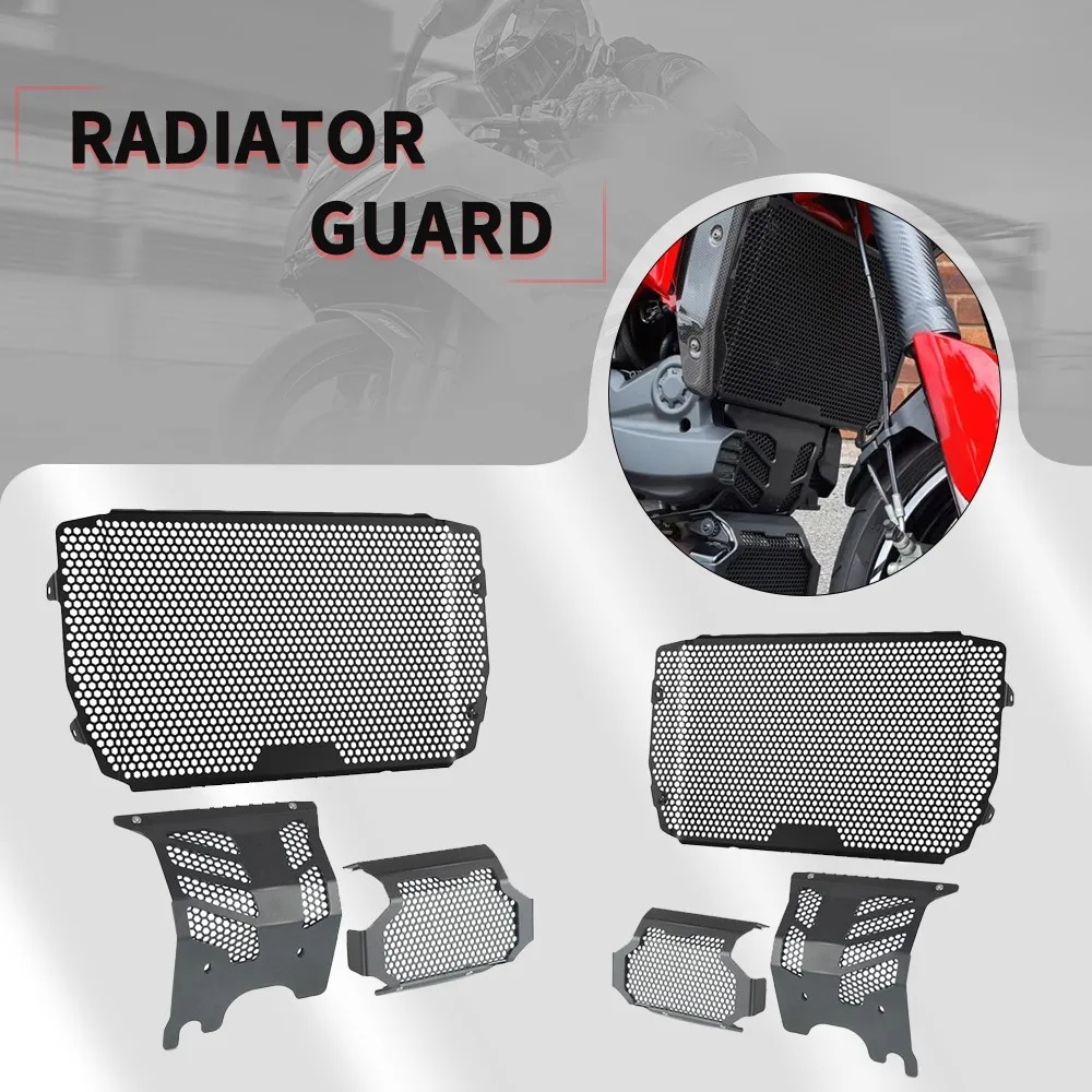 

For Ducati Hypermotard 939 SP Hyperstrada939 2016 2017-2020 Radiator Shroud Grille Cover Oil Cooler Tank Engine Guard Protector