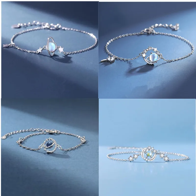 أزياء كريستال ستار القمر كوكب سحر سوار والإسورة للنساء أنيقة حزب مجوهرات هدية أساور e412 #2