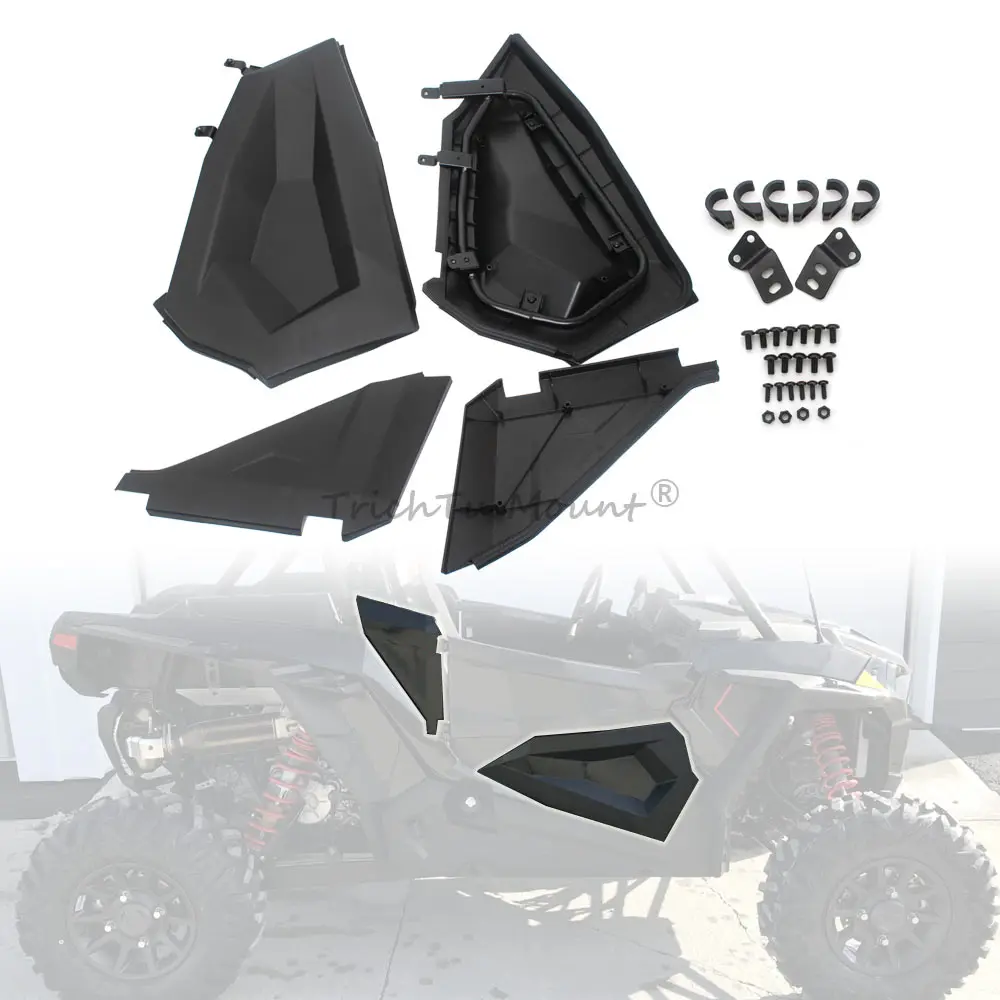 

UTV Lower Door Panel Inserts Metal Frame Kit Black For Polaris RZR XP 1000 XP4 XP RZR Turbo S LE 2014-2023 15 16 17 18 19 20 21