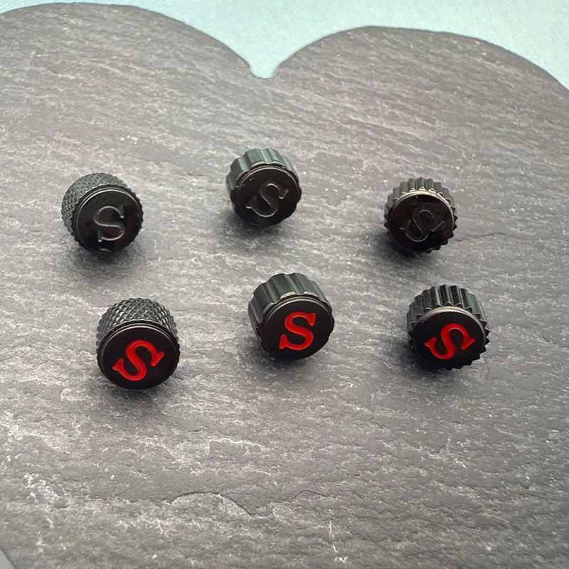 High Quality Watch Parts Logo S Watch Crown Parts Replacement SKX007 S Crown For NH34 NH35 NH36 4R35 4R36 Movement