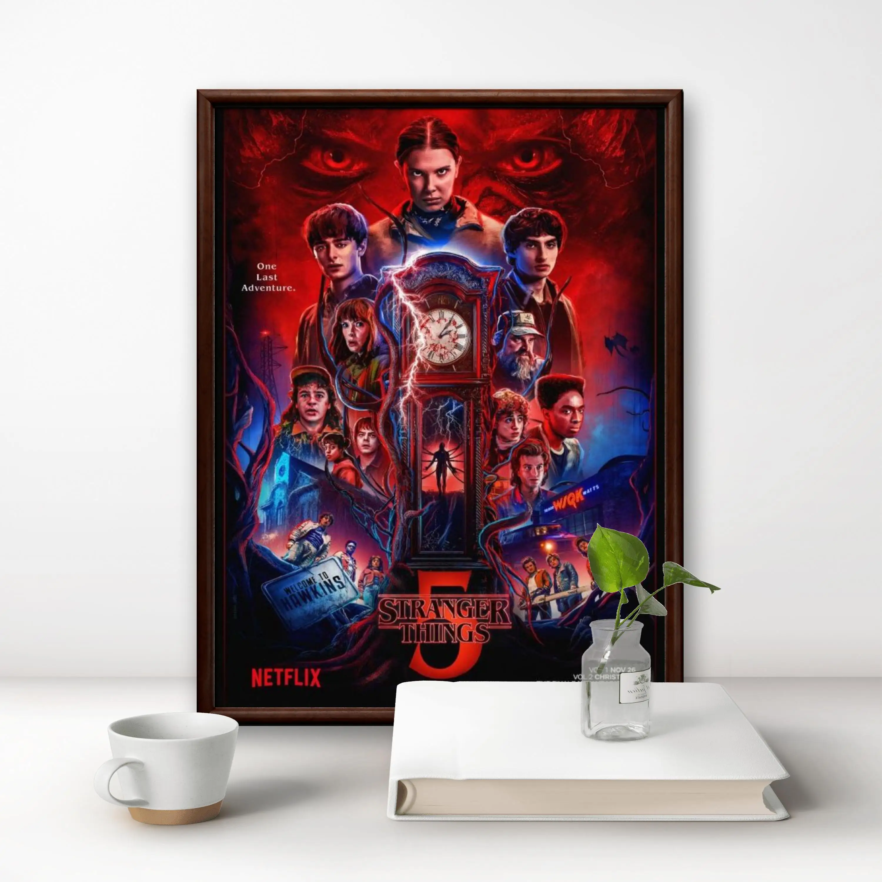 2025 جديد الماس اللوحة الراين الرعب التلفزيون غريب الأشياء سلسلة عبر غرزة التطريز صورة فسيفساء ديكور المنزل #2