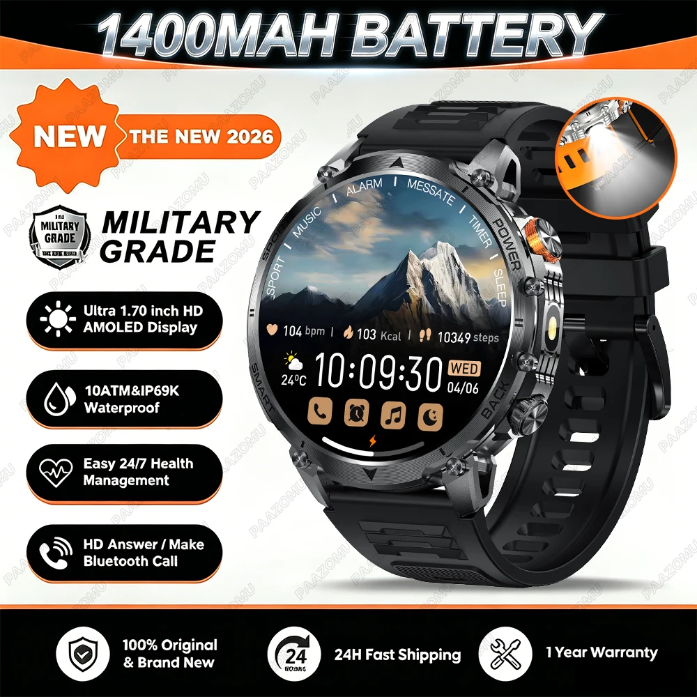 Men's Smart Watch with Long Battery Life