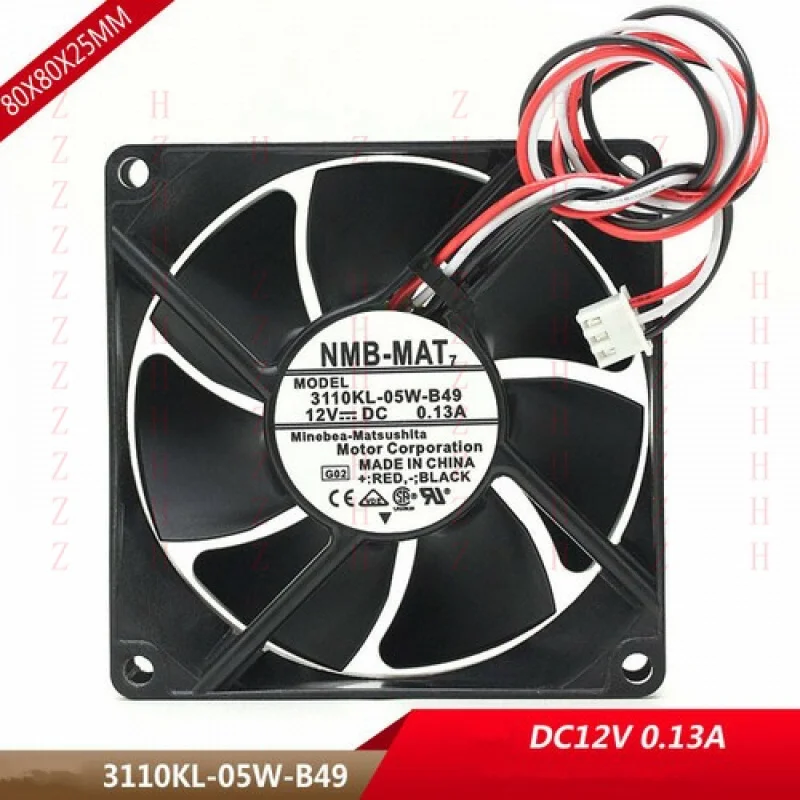 

XXZ for NMB 3110KL-05W-B49 24V 0.13A 8025 8cm 3-pin stop alarm inverter fan