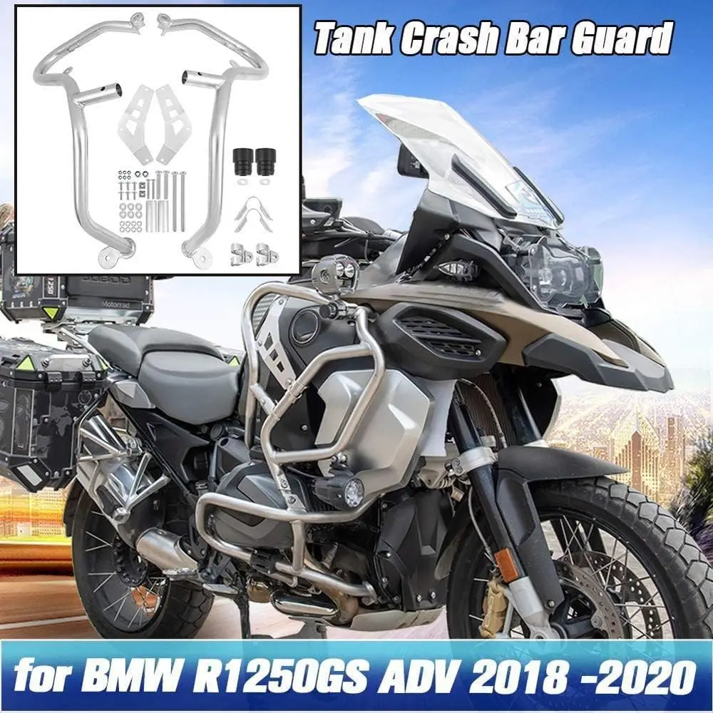 

Motorcycle Tank Crash Bar Extension Protector Upper Engine Bumper Guard Compatible with BMW R1250GS Adventure R 1250 GS ADV. 201