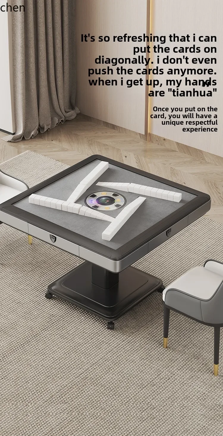 O15- mahjong machine household automatic folding dining table dual-purpose integrated silent heating electric mahjong table
