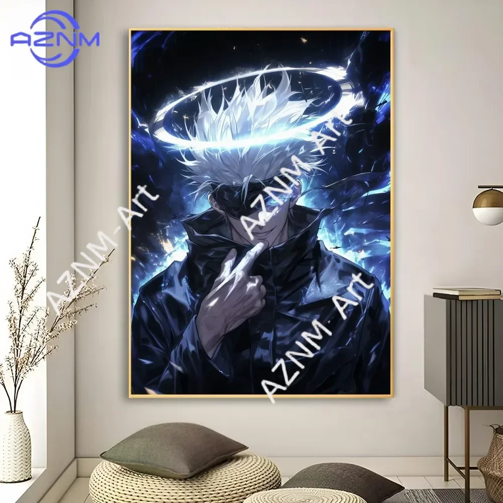 1pc Anime Character Gojo Satoru Jujutsu Kaisen Poster Poster Art Print Bar Living Room Furniture Decor view 6