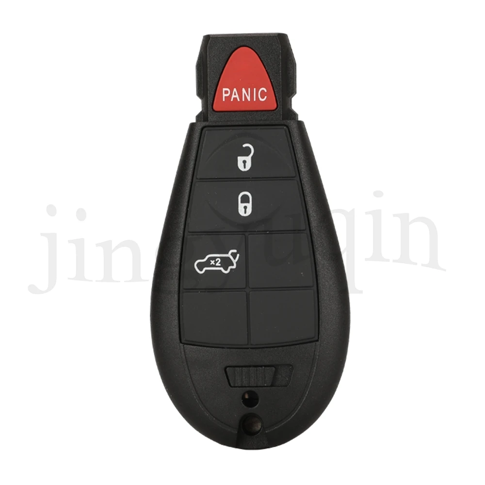 jingyuqin 10PCS/Lot Car Key Shell For Chrysler Jeep Grand Cherokee Dodge Durango Magnum Ram 3/4+Panic Button Remote Case Cover