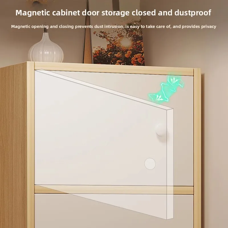 Aufbewahrungsschränke für den Haushalt, staubdichte Bücherregale mit Türen, Bücherregalen, Regalen