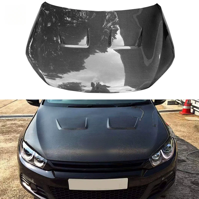 

Suitable for Volkswagen Scirocco Carbon Fiber Modification with Vent Engine Cover Surround Car Front Hood