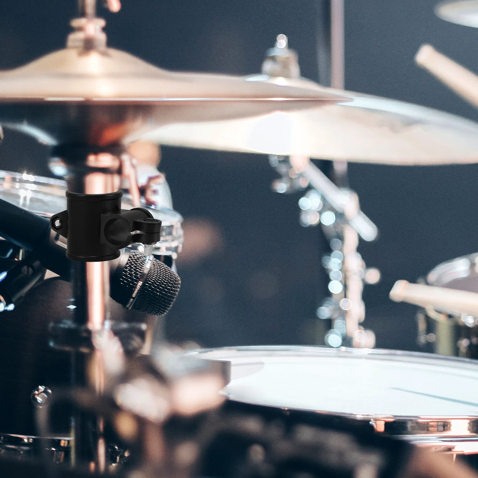 1 قطعة مشبك الطبل الإلكتروني قابل للتعديل ارتفاع الرف كليب قوس لملحقات الطبل أسود مزدوج دائم البلاستيك تطبيق واسع