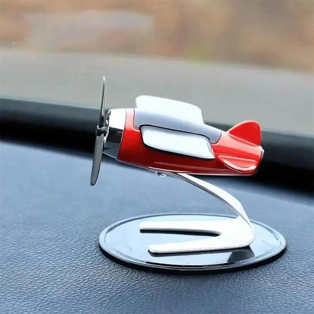 1PCS Car interior solar plane model center console decoration air freshener auto parts