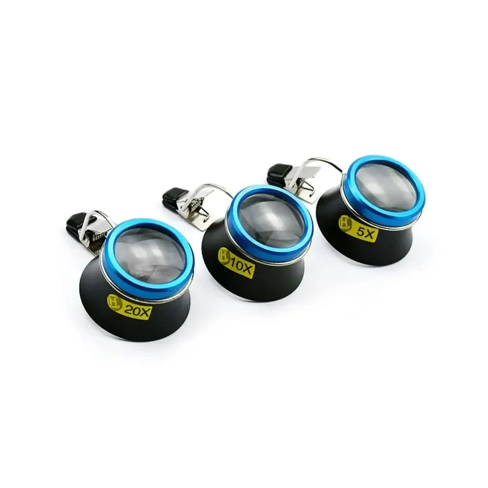 Watch repair special magnifying glass 5X 10X 20X jewelry identification inch mirror