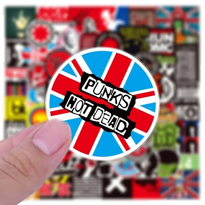 100pcs Classic Graffiti Rock Roll Stickers Music Band Decals for DIY Helmet Guitar Phone Laptop Motorcycle Luggage