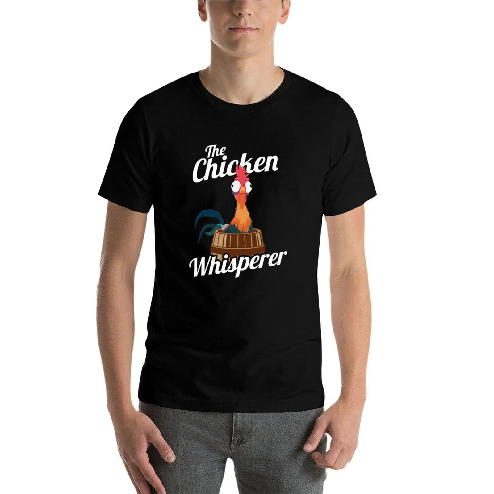 تي شيرت The Chicken Whisperer تي شيرت رجالي برسوم جرافيك تي شيرت قطني عالي الجودة