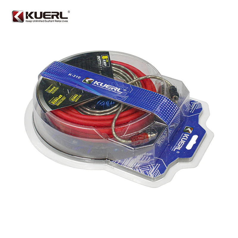 Newly High Quality 8GA Car Audio Wire Wiring Amplifier Subwoofer Installation Kit Car Stereo Amplifier Kit Auto Electronics