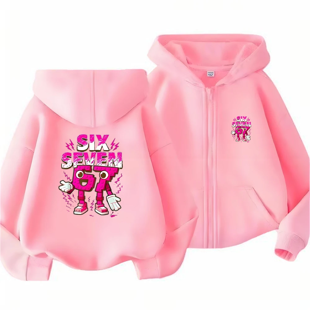 

Zipper Sweatshirts Children Zip Up Hoodie cardigan Tops 67 Girl pink Boy Black Coat Hoodies Kid 3-12 Year