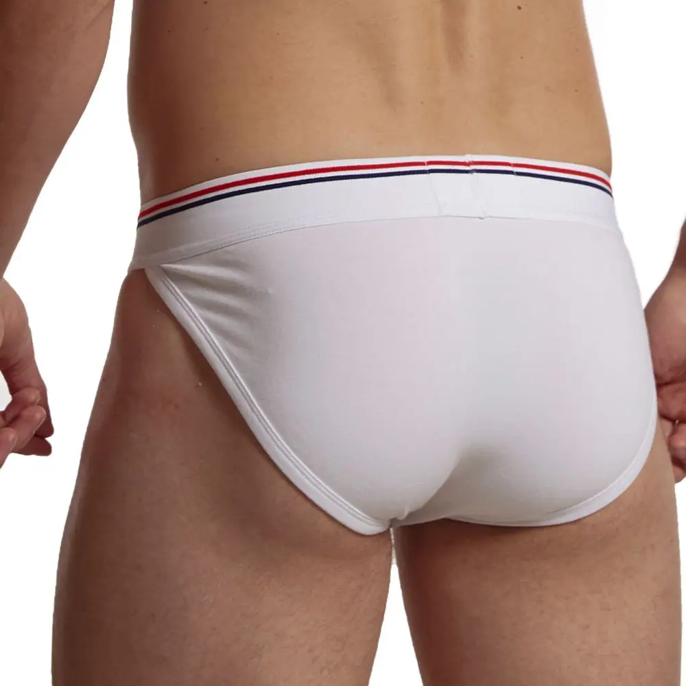 Boxer en pur coton respirant pour hommes, sous-vêtements de sport, slips à fentes, bas audisexy, marque de mode, vente chaude